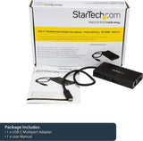StarTech.com USB-C Multiport Adapter - USB-C Travel Docking Station with 4K HDMI - 60W Power Delivery Pass-Through, GbE, 2pt USB-A 3.0 Hub - Portable Mini USB Type-C Dock for Laptop (DKT30CHPD) Black 2x USB-A 3.0 | GbE