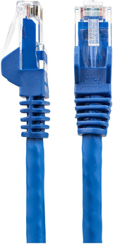 StarTech.com 50ft (15m) CAT6 Ethernet Cable - LSZH (Low Smoke Zero Halogen) - 10 Gigabit 650MHz 100W PoE RJ45 UTP Network Patch Cord Snagless w/Strain Relief - Blue CAT 6, ETL Verified (N6LPATCH50BL)