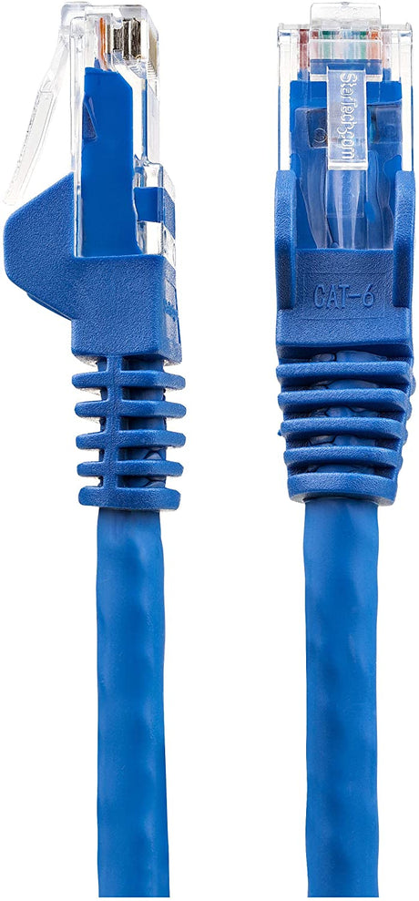 StarTech.com 20ft (6m) CAT6 Ethernet Cable - LSZH (Low Smoke Zero Halogen) - 10 Gigabit 650MHz 100W PoE RJ45 UTP Network Patch Cord Snagless w/Strain Relief - Blue CAT 6, ETL Verified (N6LPATCH20BL) 20 ft Blue