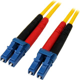 StarTech.com 10m Fiber Optic Cable - Single-Mode Duplex 9/125 - LSZH - LC/LC - OS1 - LC to LC Fiber Patch Cable (SMFIBLCLC10) Yellow 33 ft / 10 m LC to LC Single-Mode Duplex 9/125