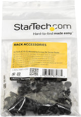 StarTech.com Server Rack Screws - 50 Pack - 10-32 Screws - Rack Mount Screws - Network Rack Screws - Rack Mount Hardware (CABSCRWS1032) 50x 10-32 Black Mounting Screws
