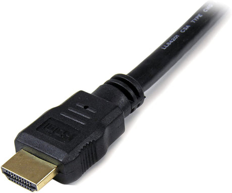 StarTech.com 15ft (4.6m) HDMI Cable - 4K High Speed HDMI Cable with Ethernet - UHD 4K 30Hz Video - HDMI 1.4 Cable - Ultra HD HDMI Monitors, Projectors, TVs &amp; Displays - Black HDMI Cord - M/M (HDMM15) 15 ft / 4.5m