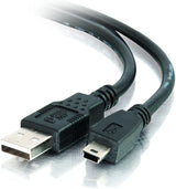 C2g/ cables to go C2G USB Cable, Mini USB Cable, USB 2.0 Cable, USB A to B Cable, 6.56 Feet (2 Meters), Black, Cables to Go 27005 Black 6.6 Feet USB A to Mini B Male