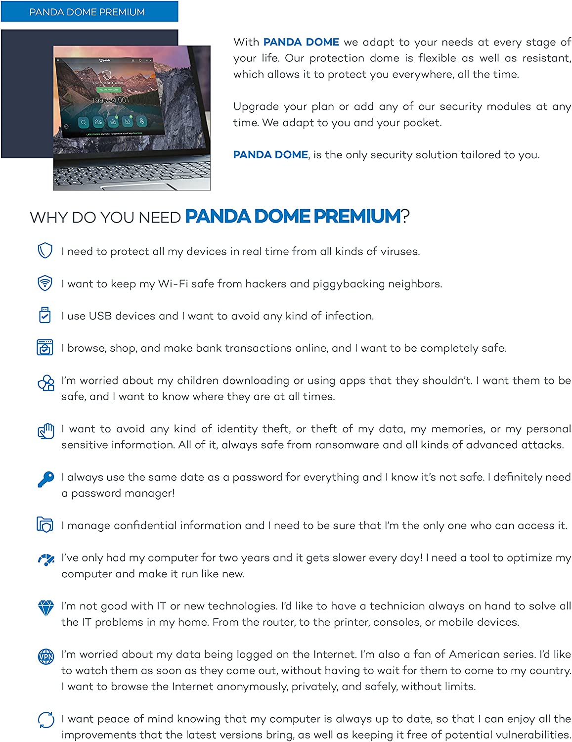 WatchGuard Panda Dome Premium - 1 Year - 10 Licenses (WGDOP041)