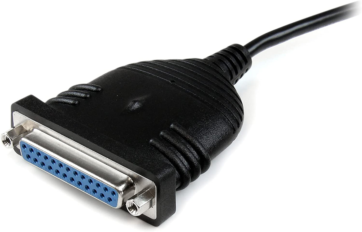 StarTech.com 6 ft / 2m USB to DB25 Parallel Printer Adapter Cable - 2 Meter USB to IEEE-1284 Printer Cable - USB A to DB25 M/F (ICUSB1284D25) USB to Parallel (DB25) 6ft