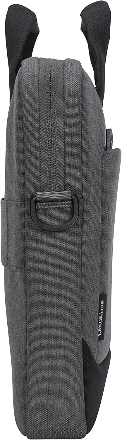 Targus Cypress Slimcase with EcoSmart Designed for Business Traveler and School fit up to 15.6-Inch Laptop/Notebook, Light Gray (TBS92602GL) Gray Sleeve