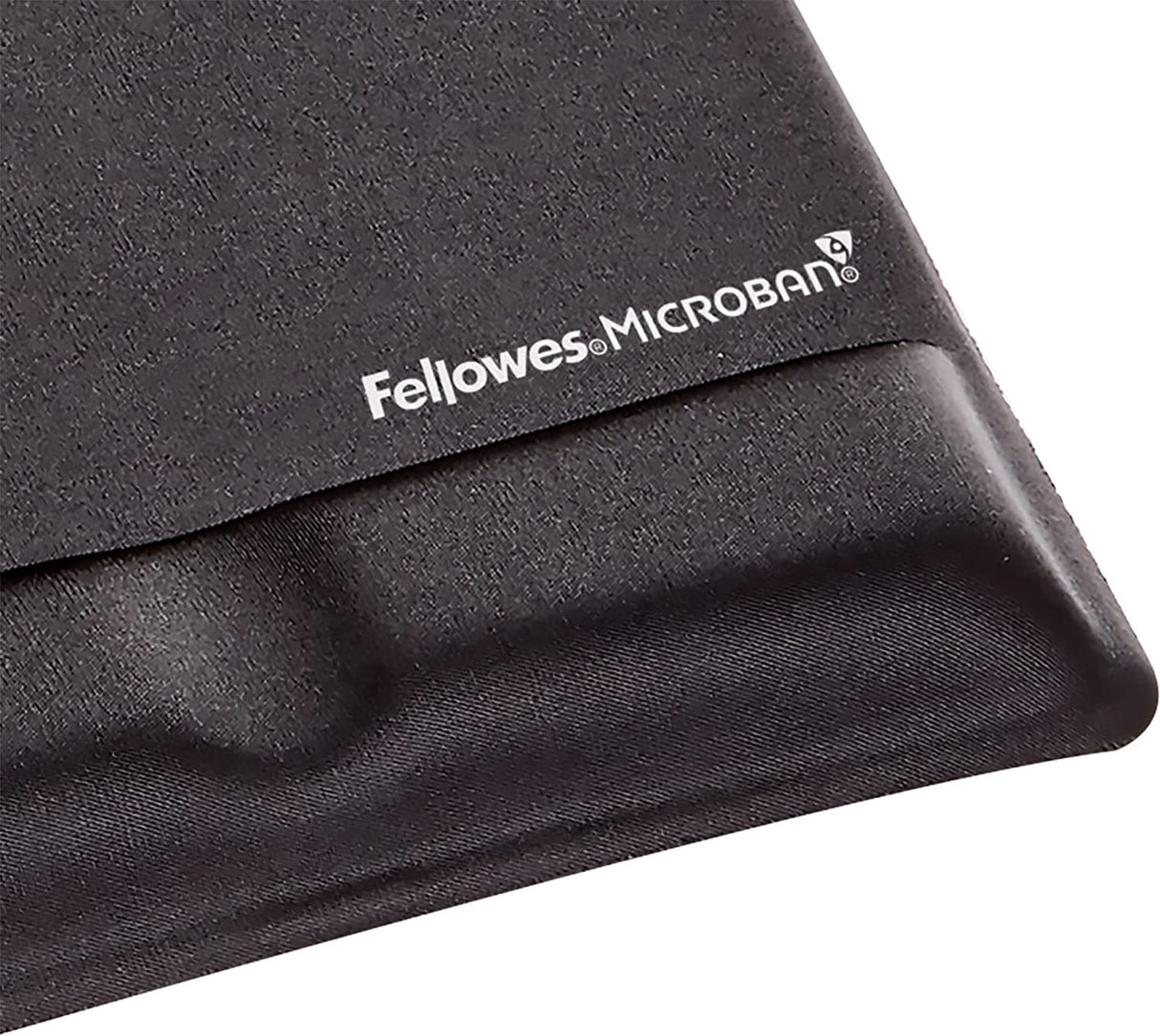 Fellowes Mouse Pad/Wrist Support with Mircoban Protection, Black (9181201) Black Single