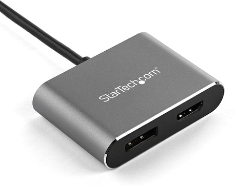 StarTech.com USB C Multiport Video Adapter - 4K 60Hz USB-C to HDMI 2.0 or DisplayPort 1.2 Monitor Adapter - USB Type-C 2-in-1 Display Converter HDMI/DP HBR2 HDR - Thunderbolt 3 Compatible (CDP2DPHD)