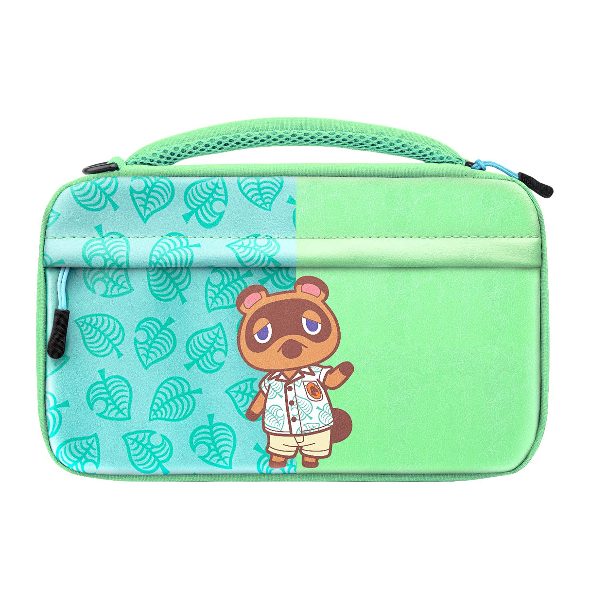 PDP Gaming Officially Licensed Switch Commuter Case - Animal Crossing - Semi-Hardshell Protection - Protective PU Leather - Holds 14 Games - Works with Switch OLED &amp; Lite - Perfect for Kids / Travel Animal Crossing Tom Nook