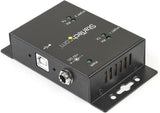 StarTech.com USB to Serial Adapter - 2 Port - Wall Mount - Din Rail Clips - Industrial - COM Port Retention - FTDI - DB9 (ICUSB2322I) 2 Port Industrial Adapter