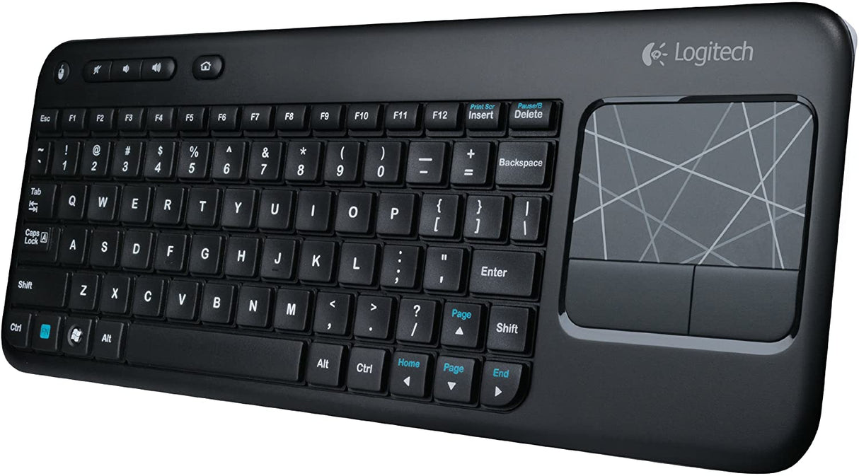 Logitech Wireless Touch Keyboard K400 with Built-In Multi-Touch Touchpad Black Standard Packaging