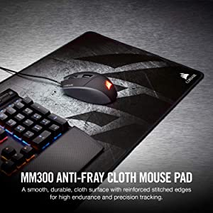 Corsair MM300 Anti-Fray Cloth Gaming Mouse Mat-Extended (CH-9000108-WW) Extended Anti-Fray Cloth