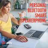 Poly Sync 20 USB-C Smart Speakerphone (Plantronics) - Personal Portable Speakerphone - Noise &amp; Echo Reduction - Connect to Cell Phone via Bluetooth and PC/Mac via USB-C Cable - Works w/Teams, Zoom USB-C Standard Version Black