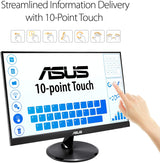 ASUS VT229H 21.5" Monitor 1080P IPS 10-Point Touch Eye Care with HDMI VGA, Black 21.5" IPS Touch Screen, Speakers