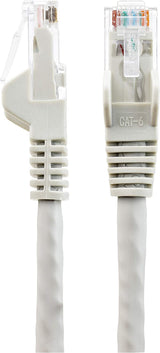 StarTech.com 35ft (10.7m) CAT6 Ethernet Cable - LSZH (Low Smoke Zero Halogen) - 10 Gigabit 650MHz 100W PoE RJ45 UTP Network Patch Cord Snagless w/Strain Relief - Gray CAT 6 ETL Verified (N6LPATCH35GR) 35 ft Gray