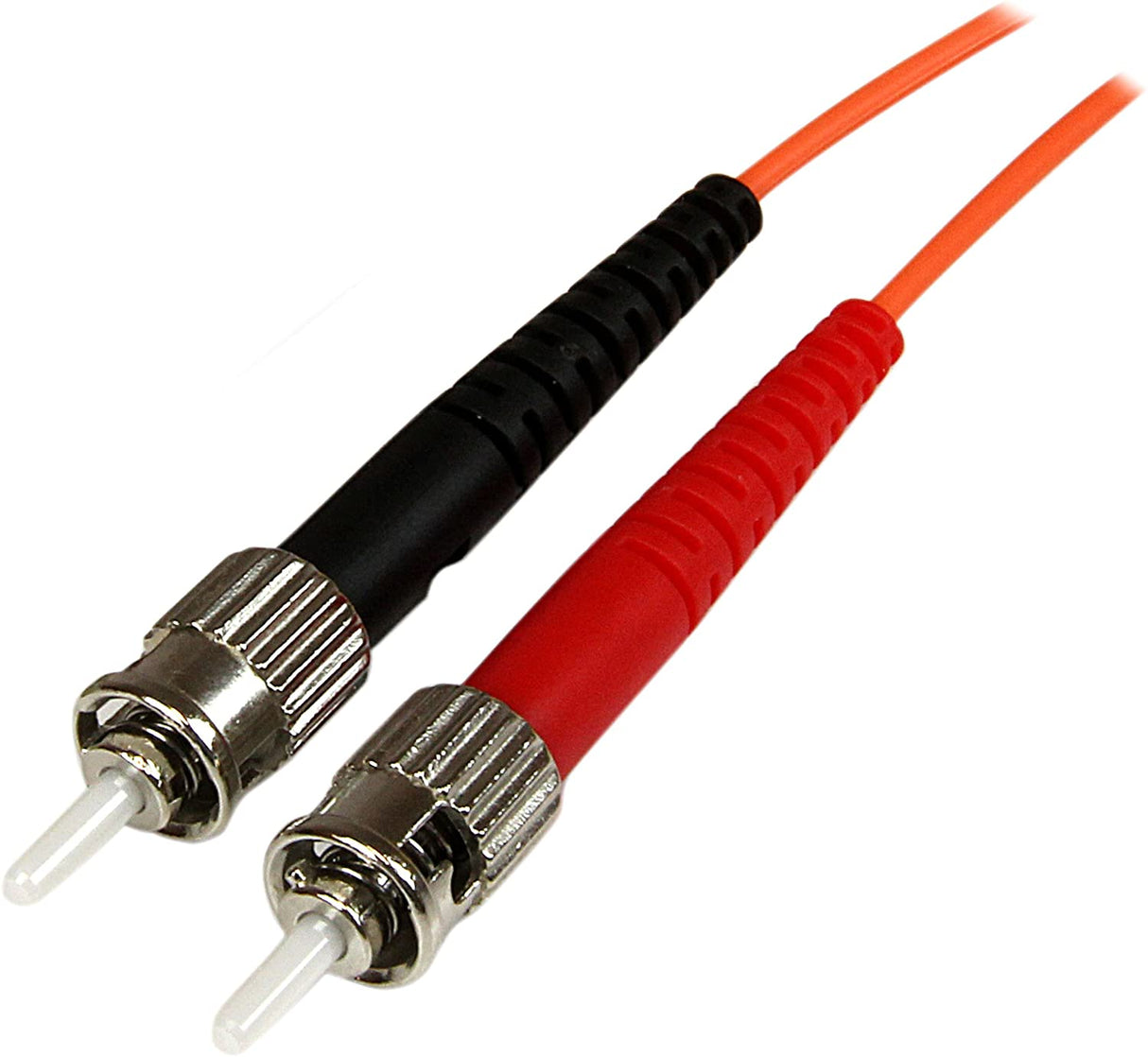 StarTech.com 3m Fiber Optic Cable - Multimode Duplex 50/125 - OFNP Plenum - LC/ST - OM2 - LC to ST Fiber Patch Cable (50FIBPLCST3) 10 ft / 3m LC-ST