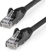 StarTech.com 7ft (2m) CAT6 Ethernet Cable - LSZH (Low Smoke Zero Halogen) - 10 Gigabit 650MHz 100W PoE RJ45 UTP Network Patch Cord Snagless w/Strain Relief - Black CAT 6, ETL Verified (N6LPATCH7BK) 7 ft Black