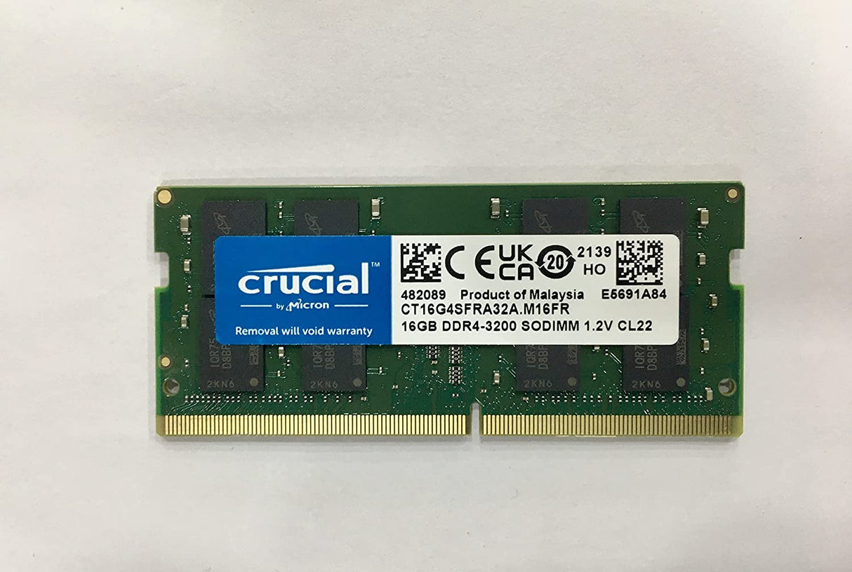 Crucial RAM 16GB DDR4 3200MHz CL22 (or 2933MHz or 2666MHz) Laptop Memo –