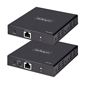 StarTech.com 4K HDMI Extender Over CAT5/CAT6 Cable, 4K 60Hz HDR Video Extender Up to 230ft (70m), HDMI Over Ethernet Cabling, S/PDIF Audio Out, HDMI Transmitter and Receiver Kit (4K70IC-EXTEND-HDMI)