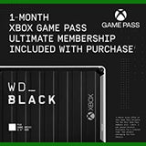 Western digital WD_BLACK 2TB P10 Game Drive for Xbox - Portable External Hard Drive with 1-Month Xbox Game Pass - WDBA6U0020BBK-WESN 2TB Game Drive for Xbox HDD