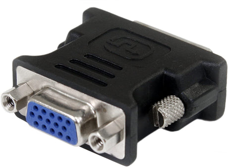 StarTech.com DVI to VGA Cable Adapter - Black - M/F - DVI-I to VGA Converter Adapter (DVIVGAMFBK) Black DVI Male to VGA Female