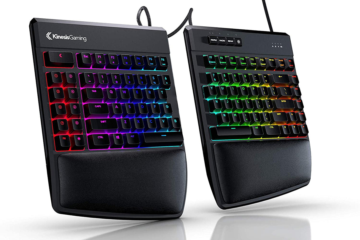 KINESIS GAMING Freestyle Edge RGB Split Mechanical Keyboard (MX Blue) RGB MX Blue