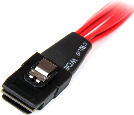 StarTech.com 50cm Internal Serial Attached SCSI Mini SAS Cable - SFF8087 to 4x SFF8482 - Internal Mini SAS Cable (SAS808782P50) , Red