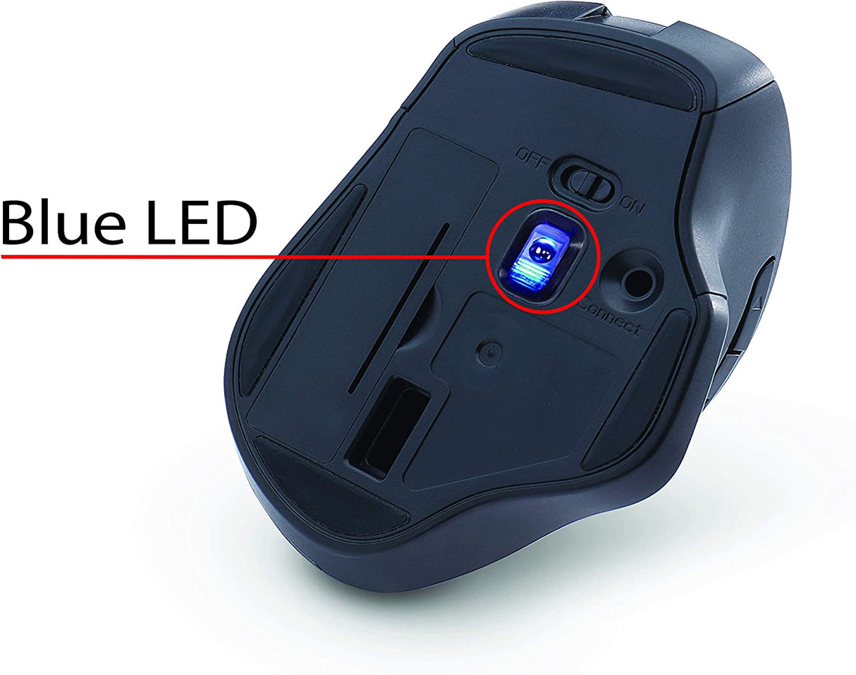 Verbatim Silent Ergonomic Wireless LED Mouse – Red