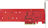 StarTech.com Dual M.2 PCIe SSD Adapter Card, PCIe x8 / x16 to Dual NVMe or AHCI M.2 SSDs, PCI Express 4.0, 7.8GBps/Drive, Bifurcation Required - Windows/Linux Compatible (DUAL-M2-PCIE-CARD-B)