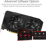 ASUS GeForce GTX 1660 Super Overclocked 6GB Dual-Fan Evo Edition VR Ready HDMI DisplayPort DVI Graphics Card (DUAL-GTX1660S-O6G-EVO) Graphic Card