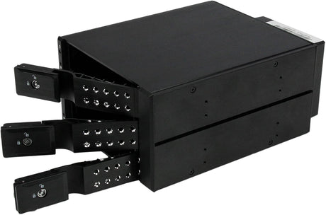 StarTech.com 3-Bay Hot Swap Backplane for 3.5in SAS II/SATA III - 6 Gbps HDD - Aluminum Trayless Mobile Rack Backplane (HSB3SATSASBA)