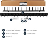 StarTech.com Vertical 0U Server Rack Cable Management w/ D-Ring Hooks - 40U Network Rack Cord Manager Panels - 2x 3ft Wire Organizers (CMVER40UD)