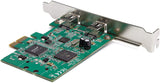 StarTech.com 2 Port PCI Express FireWire Card - 1394a Firewire - TI TSB82AA2 Chipset - Windows &amp; Mac Compatible (PEX1394A2V2)