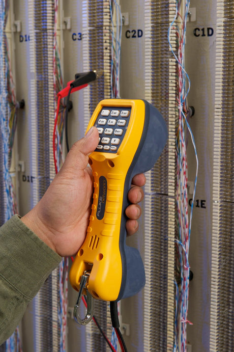 Fluke Networks TS30 Telephone Test Set with Angled Bed-of-Nails Clips With ABN Clips