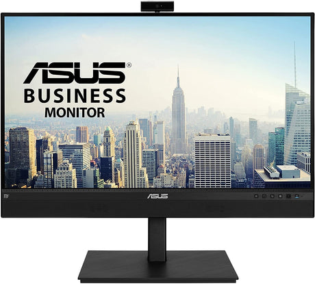 ASUS 27” 1440P Video Conference Monitor (BE27ACSBK) - QHD (2560 x 1440), IPS, Built-in 2MP Webcam, Mic Array, Speakers, Eye Care, Wall Mountable, AI Noise-canceling, USB-C, HDMI, Zoom Certified 27" IPS QHD w/Webcam, Zoom Certified