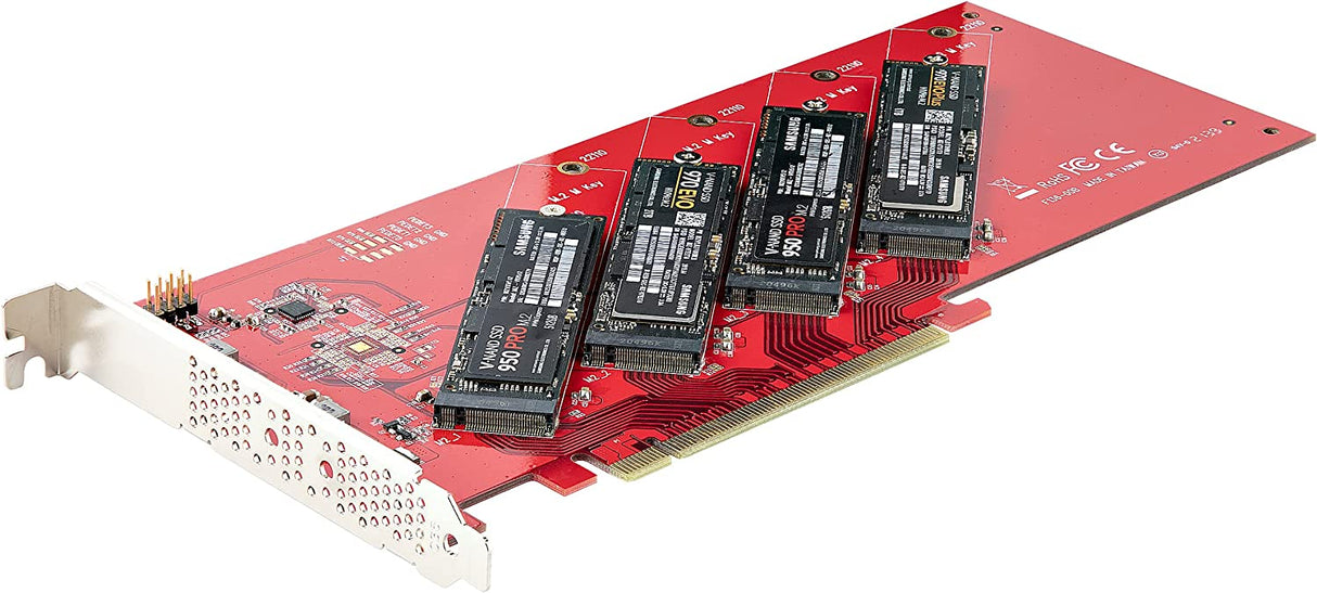 Shop  StarTech.com U.2 to PCIe Adapter - x4 PCIe - For 2.5 U.2 NVMe SSD -  SFF-8639 PCIe Adapter - U.2 SSD - PCIe SSD - U.2 drive (PEX4SFF8639) -  Interface
