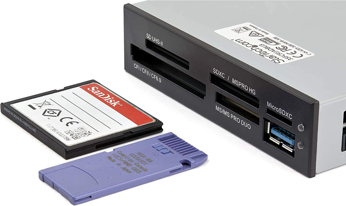 StarTech.com USB 3.0 Internal Multi-Card Reader with UHS-II Support - SecureDigital/Micro SD/Memory Stick/Compact Flash Memory Card Reader (35FCREADBU3) Multi-Card USB 3.0