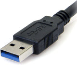 StarTech.com 10 ft Black SuperSpeed USB 3.0 Cable A to B - M/M- for P/N: PCIUSB3S4 - PEXUSB3S23 - PEXUSB3S24 - PEXUSB3S25 - PEXUSB3S44V - PEXUSB3S4V (USB3SAB10BK) 10 ft / 3m Black