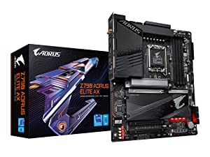 GIGABYTE Z790 AORUS Elite AX (LGA 1700/ Intel Z790/ ATX/ DDR5/ Quad M.2/ PCIe 5.0/ USB 3.2 Gen2X2 Type-C/Intel WiFi 6E/ 2.5GbE LAN/Q-Flash Plus/PCIe EZ-Latch/Gaming Motherboard) Z790 Z790 AORUS ELITE AX Bundle