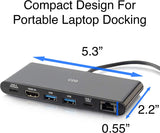C2g/ cables to go C2G Docking Station, USB C Docking Station, 4K Docking Station, Compatible with USB-C &amp; Thunderbolt 3 Laptops, Black, Cables to Go 28845