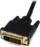 StarTech.com 8in HDMI to DVI-D Video Cable Adapter - HDMI Female to DVI Male - HDMI to DVI Dongle Adapter Cable (HDDVIFM8IN),Black