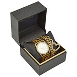 Kendallkylie Kendall + Kylie Ladies Quartz Movement Two-Tone Gold/White Crystal Love Watch and Bracelet Set A0372G-42-B27