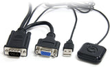 StarTech.com 2 Port USB VGA Cable KVM Switch - USB Powered with Remote Switching (SV221NANOU)