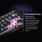 Mad Catz S.T.R.I.K.E. 6 RGB Mechanical Wired Gaming Keyboard Compact 60% Form Factor