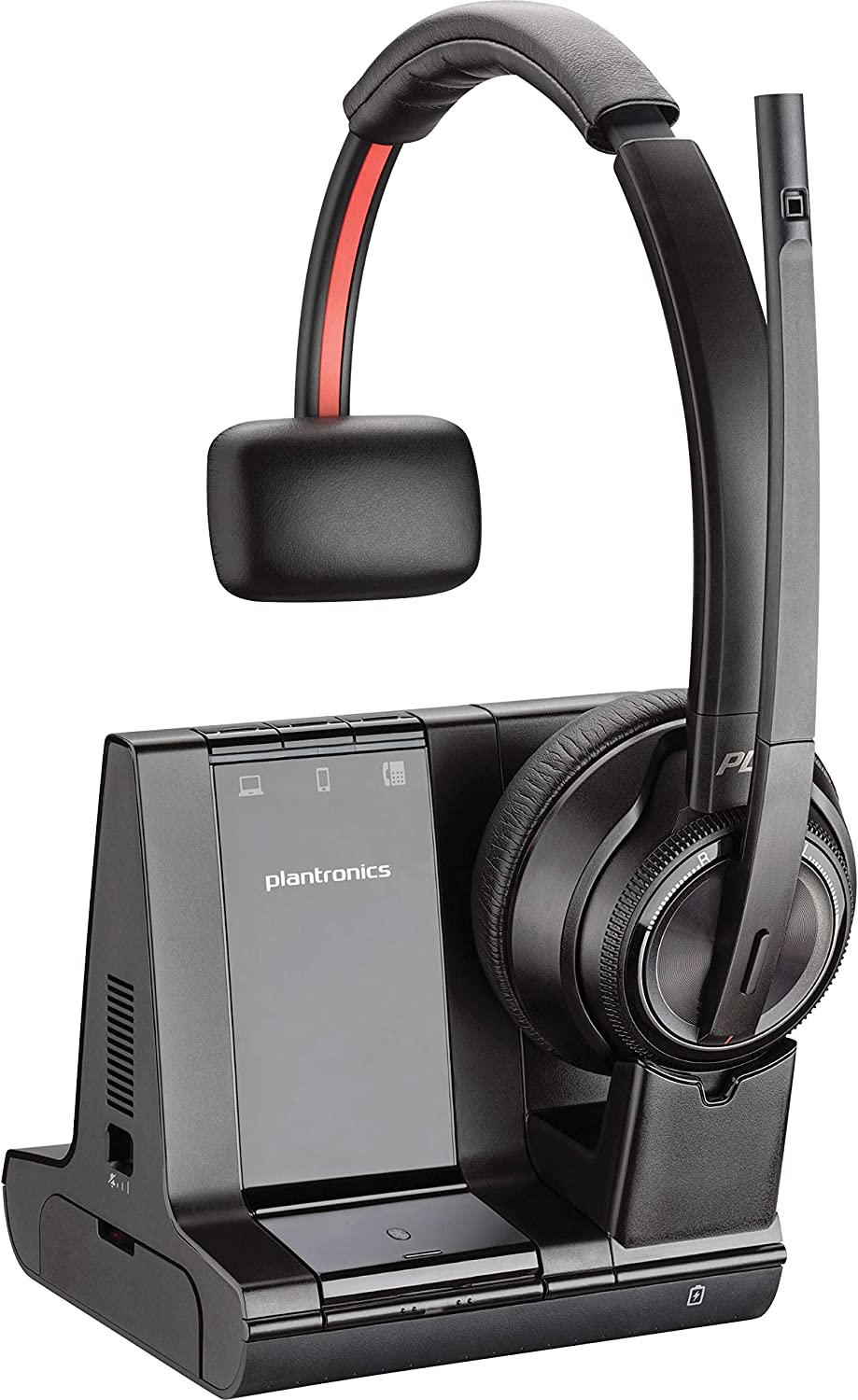 Plantronics Savi 8200 Series Wireless Dect Headset System, Black Black 1