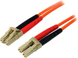 StarTech.com 3m Fiber Optic Cable - Multimode Duplex 50/125 - LSZH - LC/LC - OM2 - LC to LC Fiber Patch Cable (50FIBLCLC3) Orange 9.9 ft / 3 m LC to LC Multimode Duplex 50/125