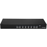 StarTech.com 8 Port 1U Rackmount USB KVM Switch Kit with OSD and Cables - Rack mount KVM - VGA KVM Switch - 8 Port KVM Switch (SV831DUSBUK) , Black USB | Cables Included