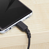 StarTech.com 2m USB A to USB C Charging Cable - Durable Fast Charge &amp; Sync USB 2.0 to USB Type C Data Cord - Rugged TPE Jacket Aramid Fiber M/M 60W Black - Samsung S10, iPad Pro, Pixel (RUSB2AC2MB) Black 2m