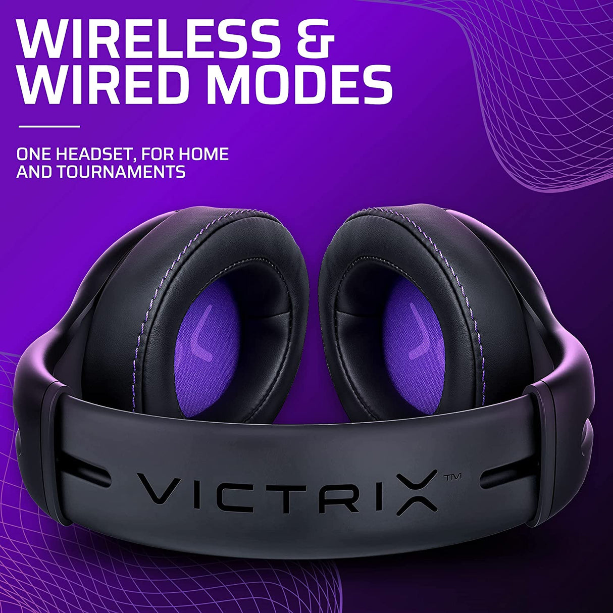 Pdp Victrix Gambit Black Wireless and Wired Gaming Headset with Mic - PlayStation PS4, PS5 - Esports-Ready Pro Audio, Noise Cancelling Microphone, Ultra-Comfort Over the Ear Headphones