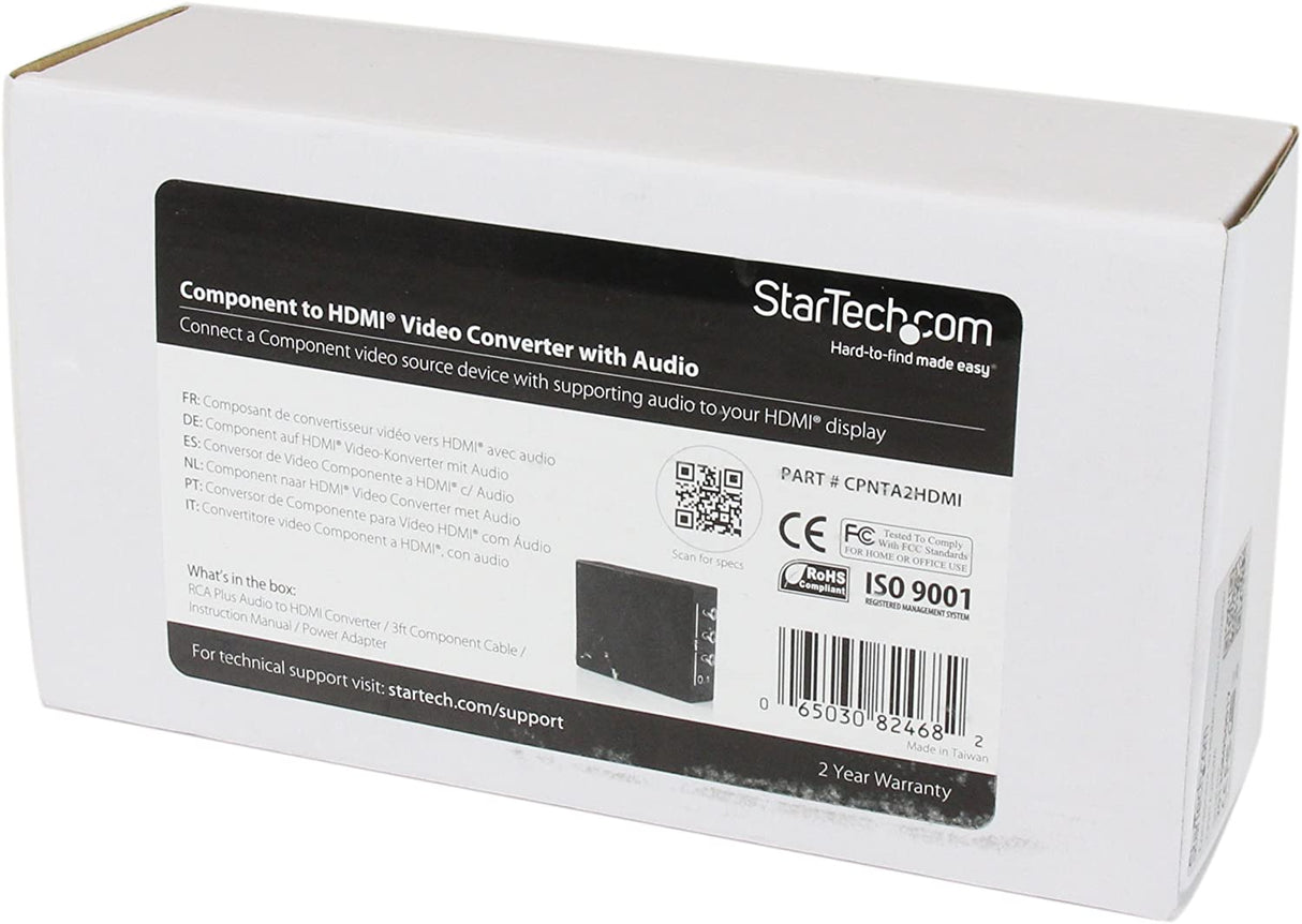 StarTech.com Converge A/V Component with Audio to HDMI® Format Converter - Video converter - HDMI ( HDCP ) (CPNTA2HDMI)